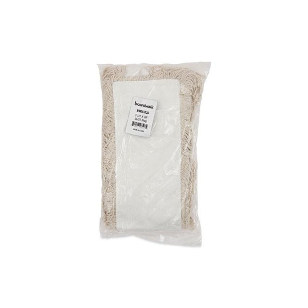 Industrial Dust Mop Head, Cotton, 36 x 3, White. Picture 6