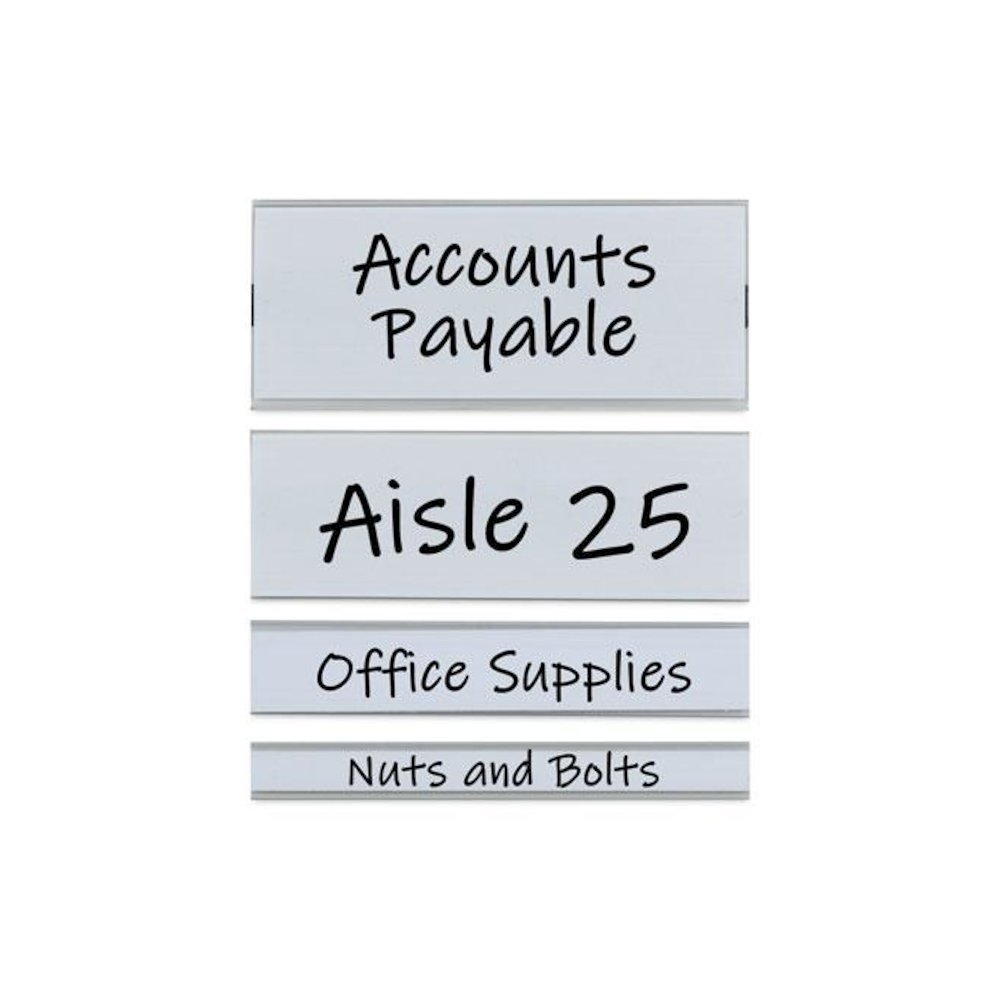 Clear Magnetic Label Holders, Side Load, 6 x 2.5, 10/Pack. Picture 5