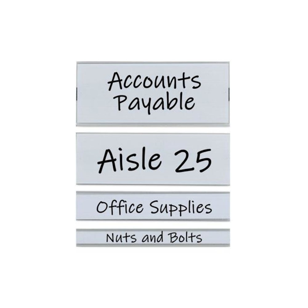 Clear Magnetic Label Holders, Side Load, 6 x 1, 10/Pack. Picture 7