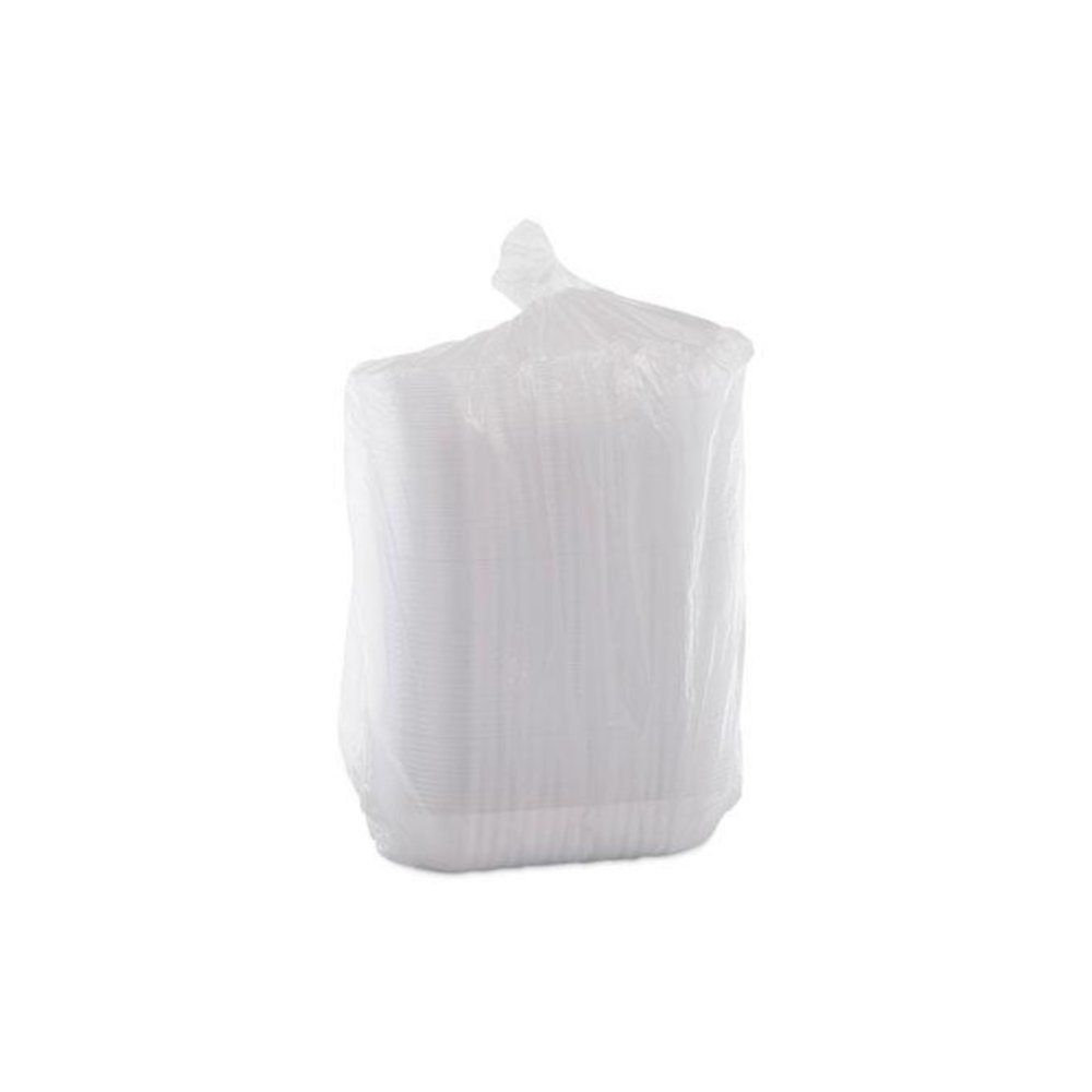 ClearPac Large Nacho Tray, 2 Compartments, 3.3 oz, 6.2 x 6.2 x 1.6, Clear, Plastic, 500/Carton. Picture 4