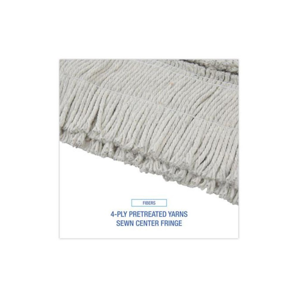 Disposable Dust Mop Head, Cotton, Cut-End, 60 x 5. Picture 4