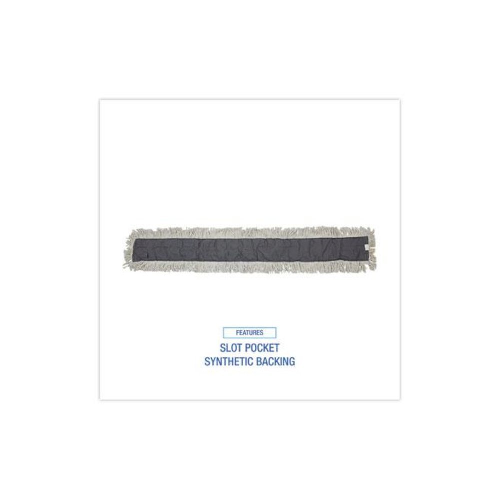 Disposable Dust Mop Head, Cotton, Cut-End, 60 x 5. Picture 3