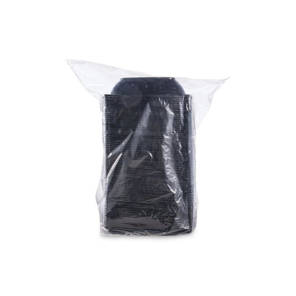PresentaBowls Pro Black Square Bowls, 32 oz, 8.5 x 8.5 x 2, Plastic, 63/Bag, 4 Bags/Carton. Picture 3