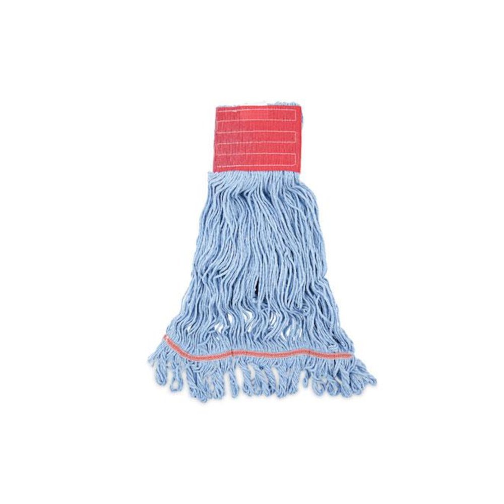 Pro Loop Web/Tailband Mop Head, Cotton/Polyester/Rayon, Large, Blue, 12/Carton. Picture 1