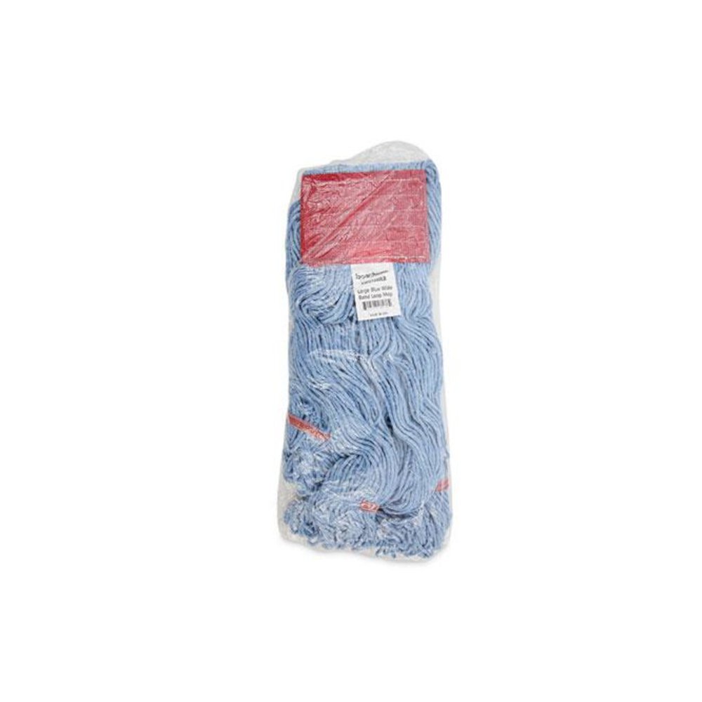 Pro Loop Web/Tailband Mop Head, Cotton/Polyester/Rayon, Large, Blue, 12/Carton. Picture 7