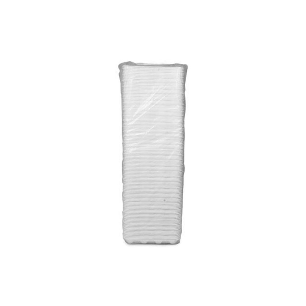 Meat Tray, #4D, 9.5 x 7 x 1.25, White, Foam, 500/Carton. Picture 3