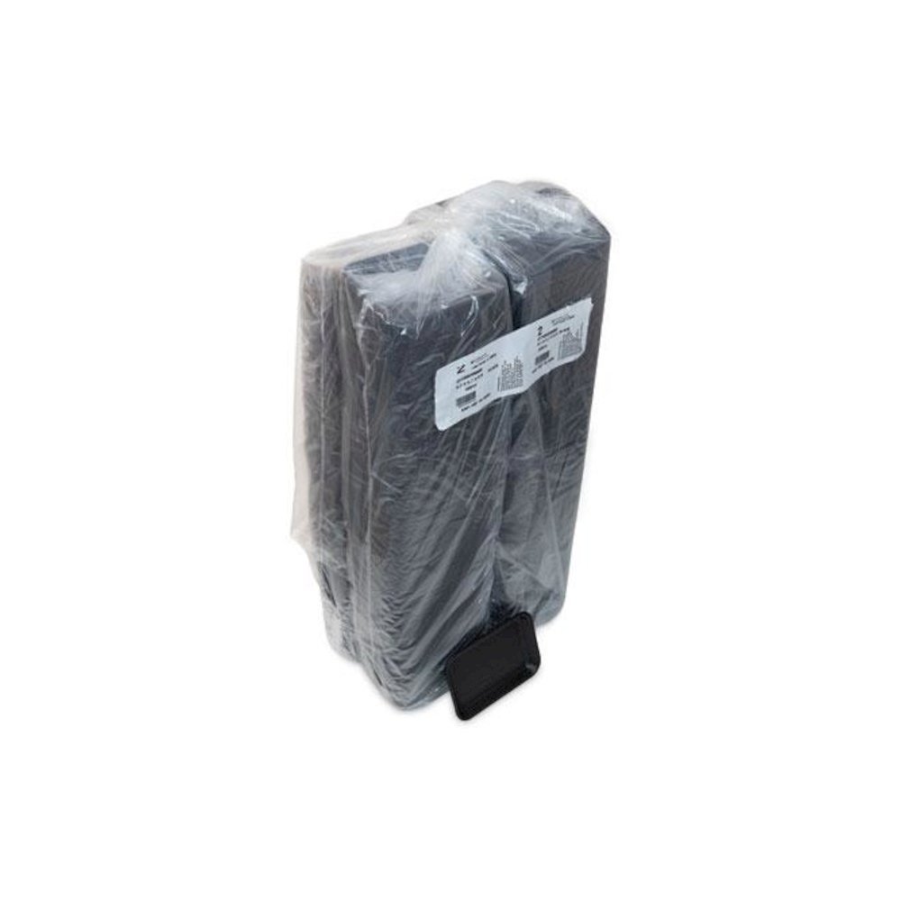 Supermarket Tray, #2, 8.2 x 5.7 x 0.91, Black, Foam, 500/Carton. Picture 4