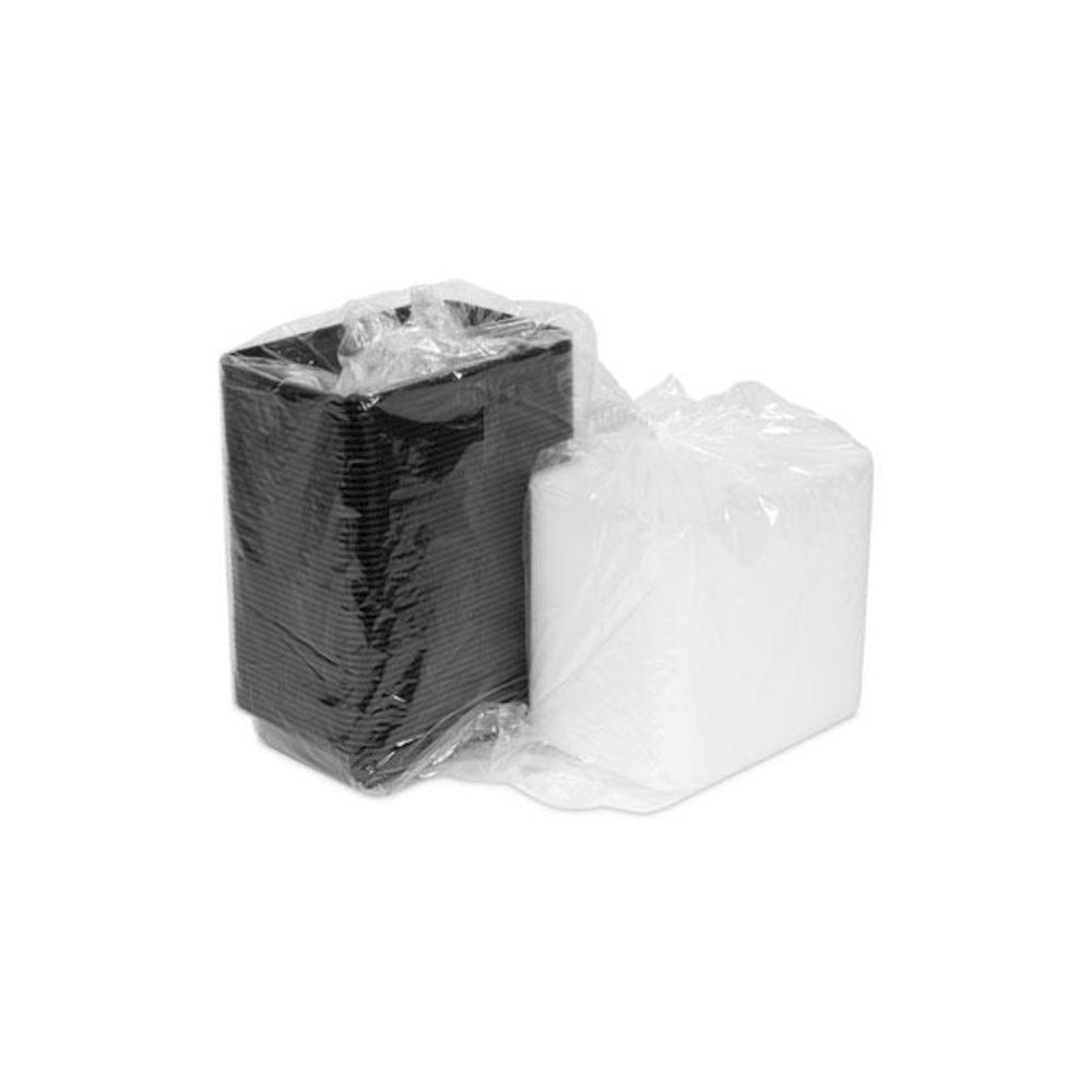 Newspring VERSAtainer Microwavable Containers, 16 oz, 7.4 x 5 x 2.2, Black/Clear, Plastic, 150/Carton. Picture 3