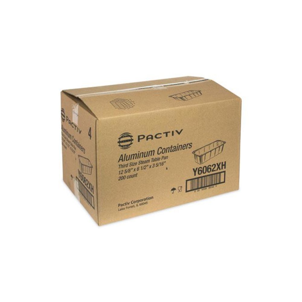 Aluminum Steam Table Pan, One-Third Size Deep Loaf, 3" Deep, 5.9 x 8.04, 200/Carton. Picture 2
