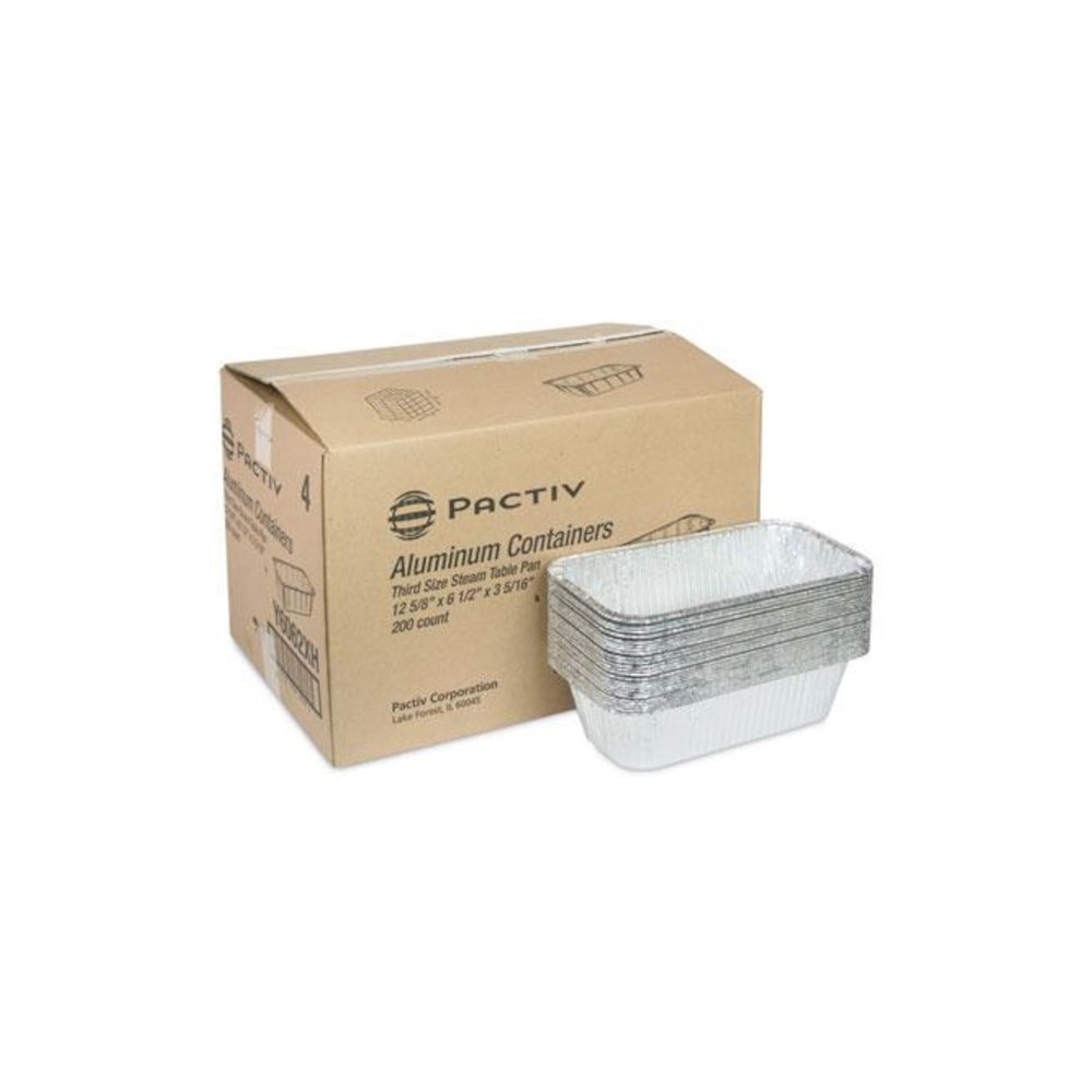 Aluminum Steam Table Pan, One-Third Size Deep Loaf, 3" Deep, 5.9 x 8.04, 200/Carton. Picture 4