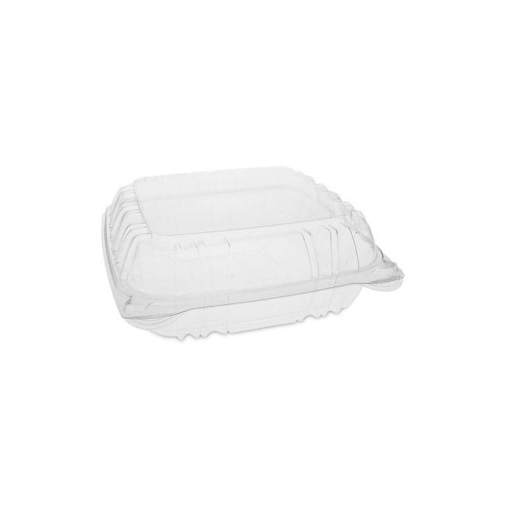 SENSATION SmartLock Hinged Lid Container, 8.5 x 8.34 x 3., Clear, Plastic, 200/Carton. Picture 1