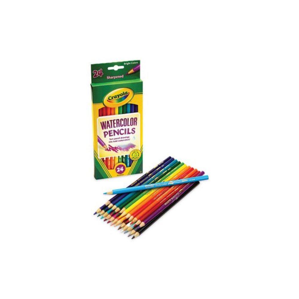 Watercolor Pencil Set, 3.3 mm, 2B, Assorted Lead and Barrel Colors, 24/Pack. Picture 6