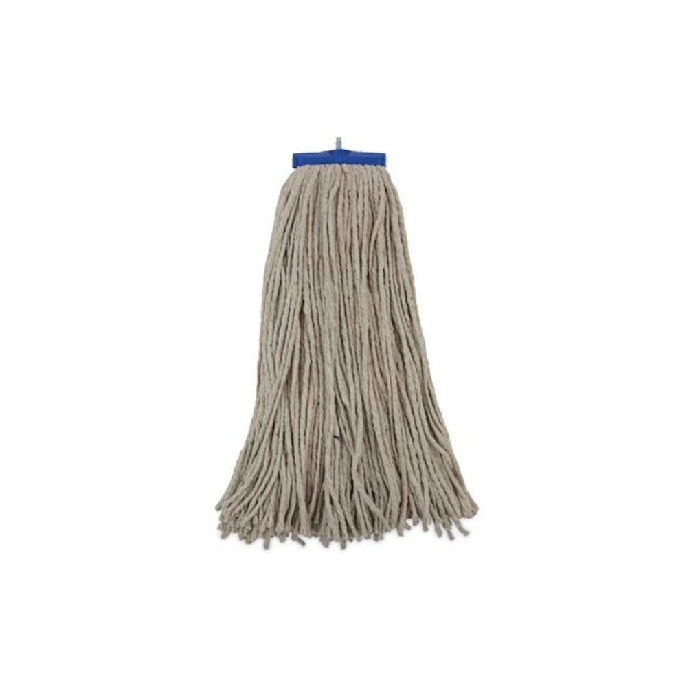 Mop Head, Lie-Flat Head, Cotton Fiber, 24 oz., White, 12/Carton. Picture 1