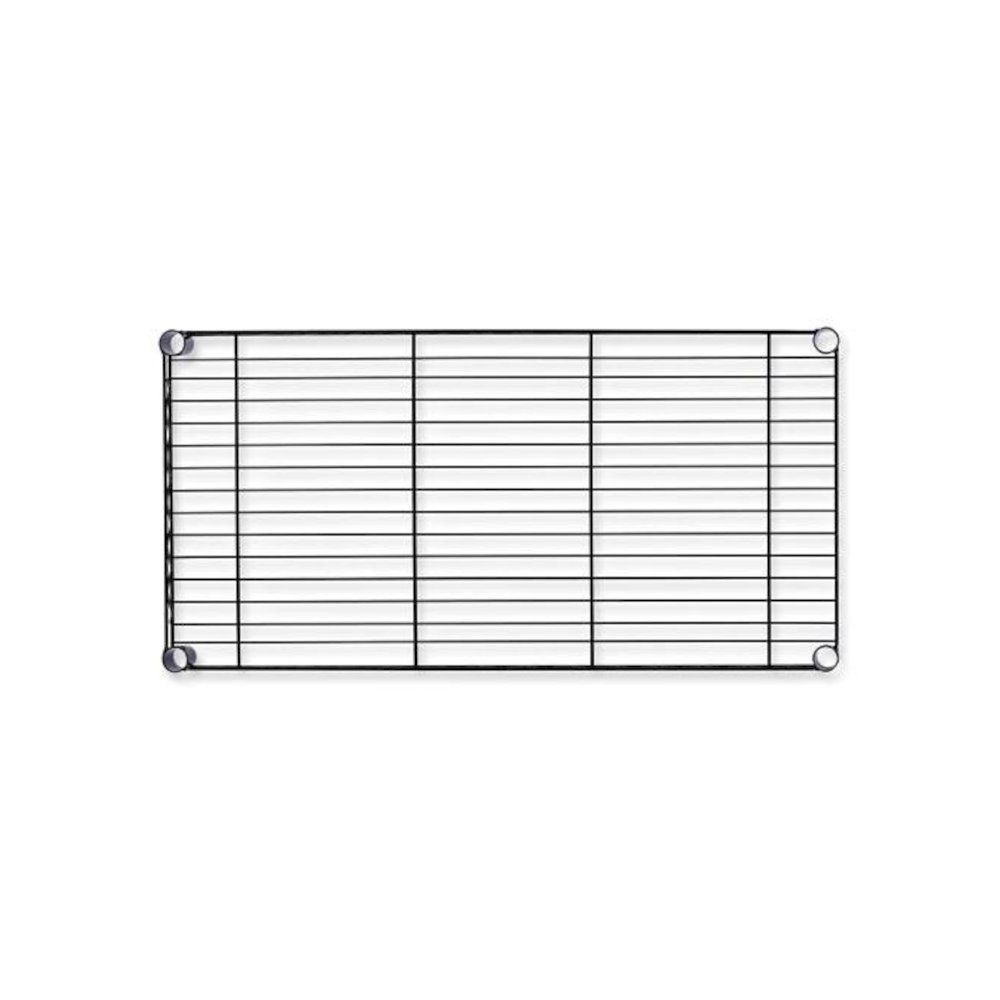 Wire Shelving Garment Rack, 30 Garments, 36w x 18d x 75h, Black. Picture 6