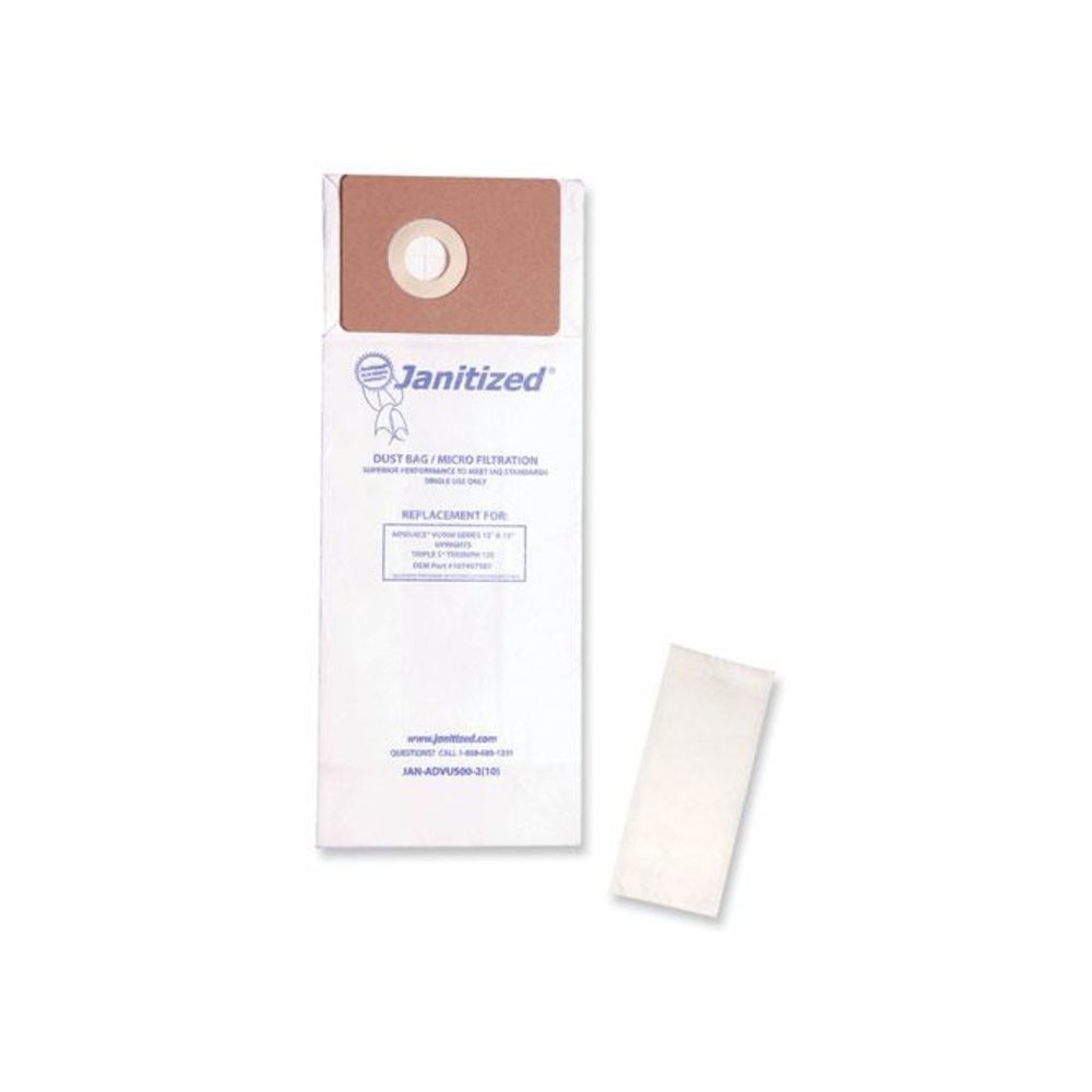 Vacuum Filter Bags Designed to Fit Advance VU500/Triple S Triumph, 100/Carton. Picture 1