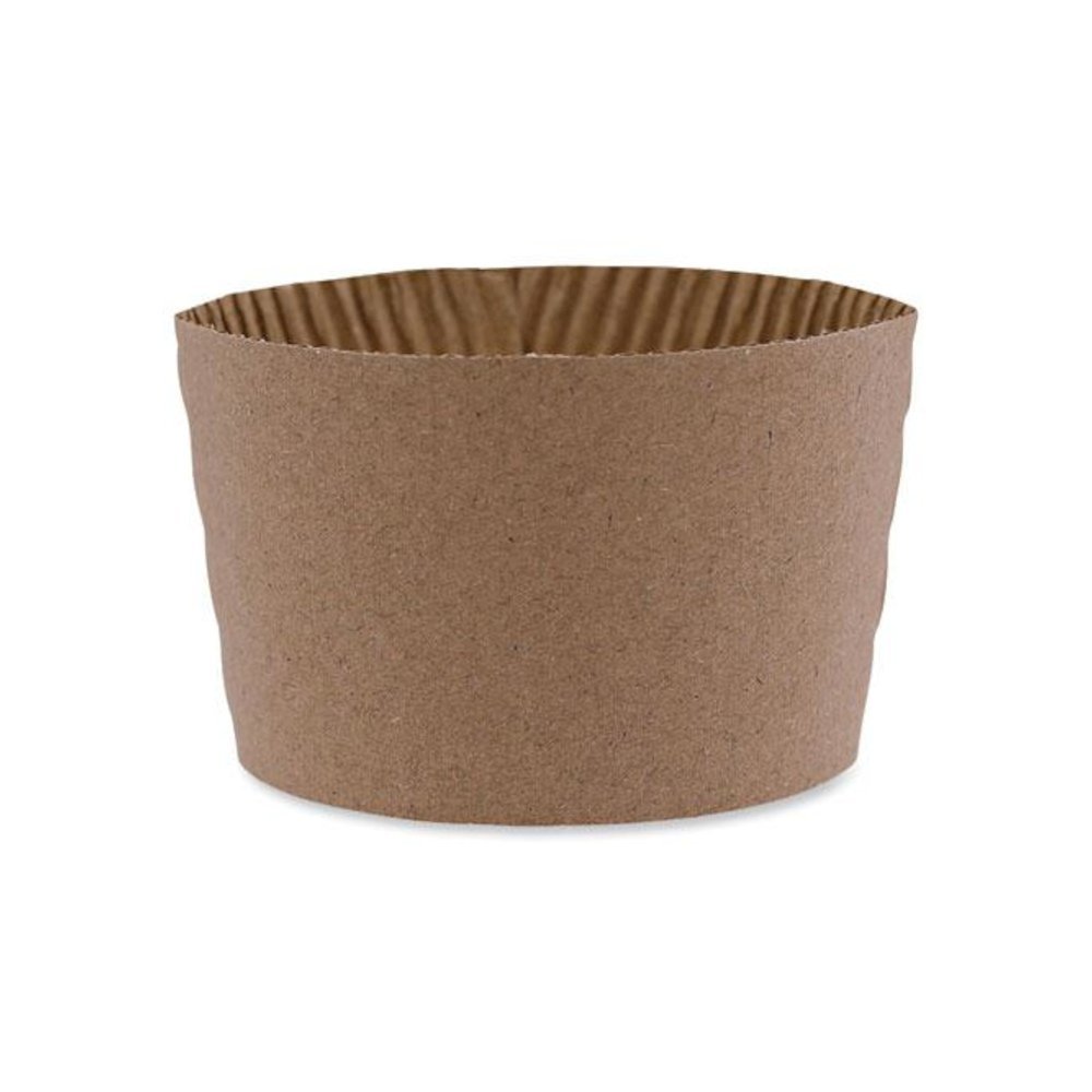Cup Sleeves, Fits 10 oz to 20 oz Hot Cups, Kraft, 1,200/Carton. Picture 6