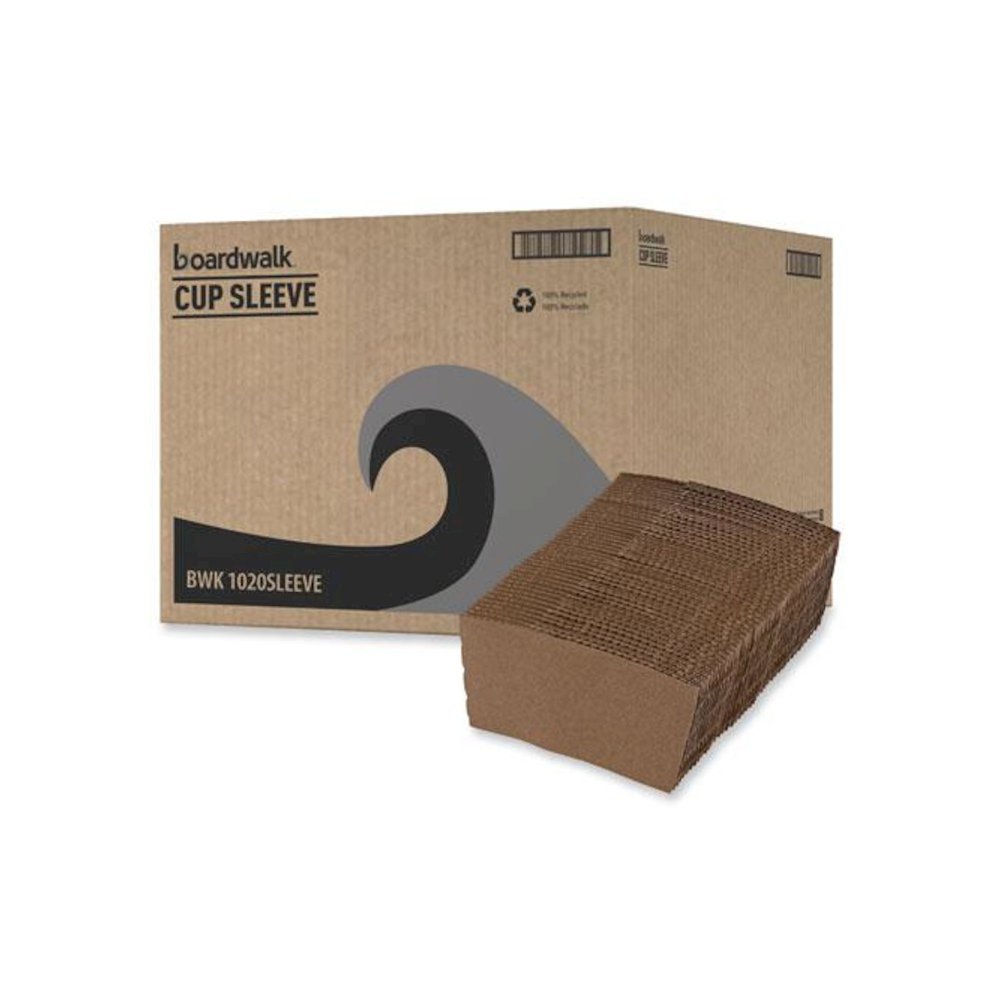 Cup Sleeves, Fits 10 oz to 20 oz Hot Cups, Kraft, 1,200/Carton. Picture 8