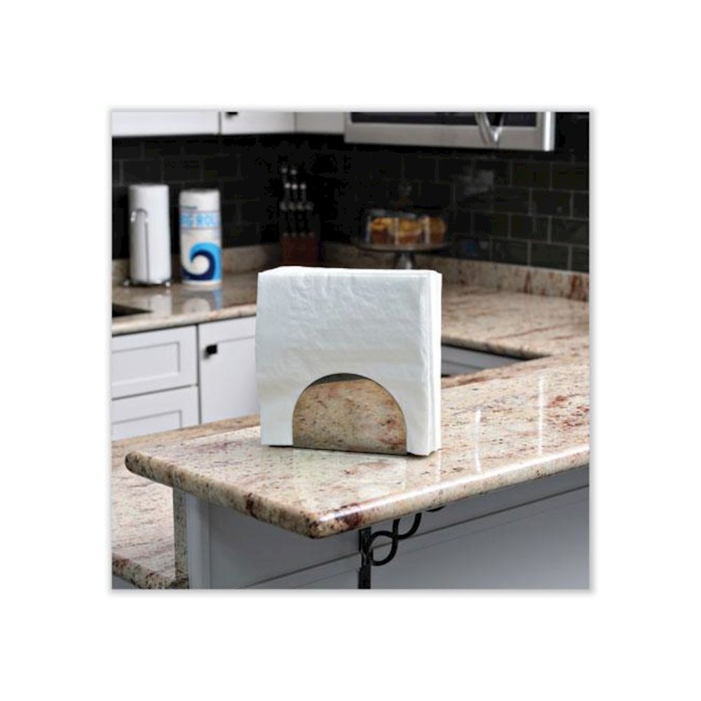 Dinner Napkin, 1-Ply, 17 x 17, White, 250/Pack, 12 Packs/Carton. Picture 5