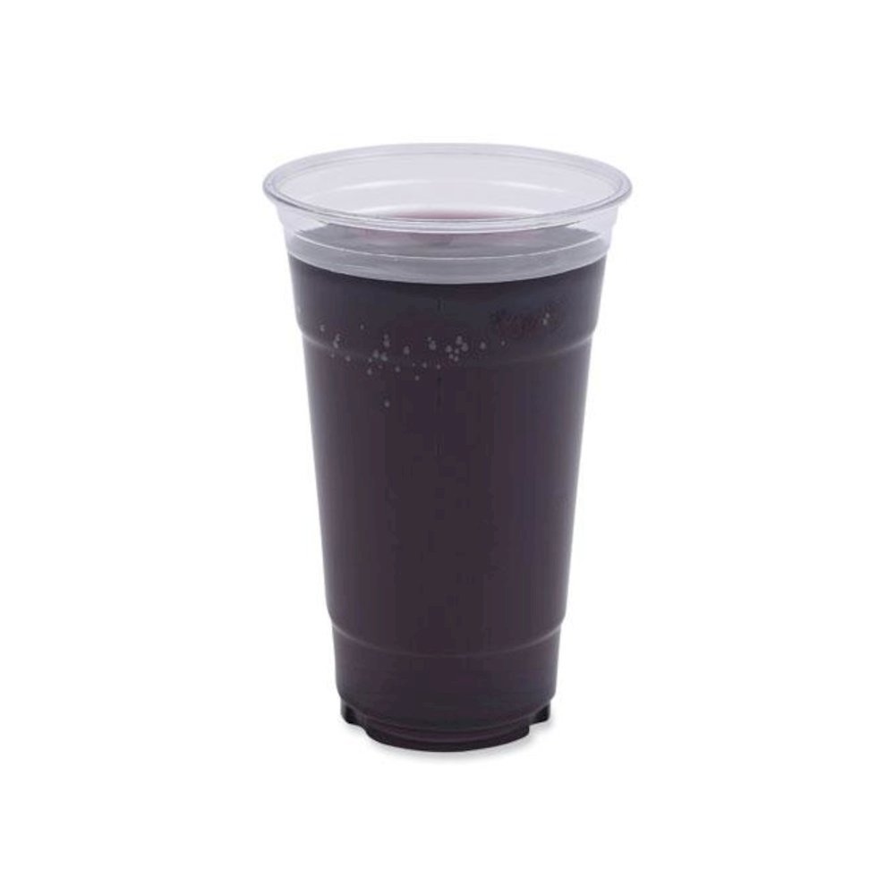 Clear Plastic PET Cups, 24 oz, 50 Cups/Sleeve, 12 Sleeves/Carton. Picture 1