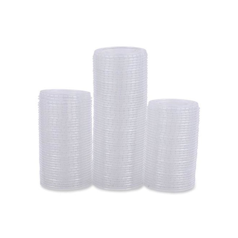 Souffle/Portion Cup Lids, Fits 1.5 oz and 2 oz Portion Cups, Plastic, Clear, 2,500/Carton. Picture 9