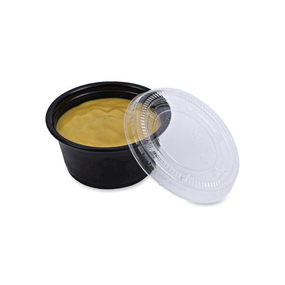 Souffle/Portion Cup Lids, Fits 1.5 oz and 2 oz Portion Cups, Plastic, Clear, 2,500/Carton. Picture 10