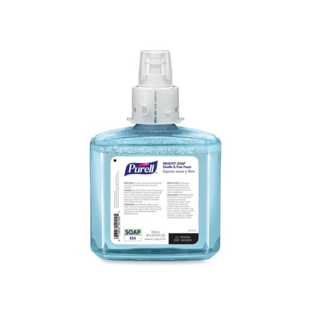 HEALTHY SOAP Gentle and Free Foam Refill, For ES4 Dispensers, Fragrance-Free, 1,200 mL, 2/Carton. Picture 2