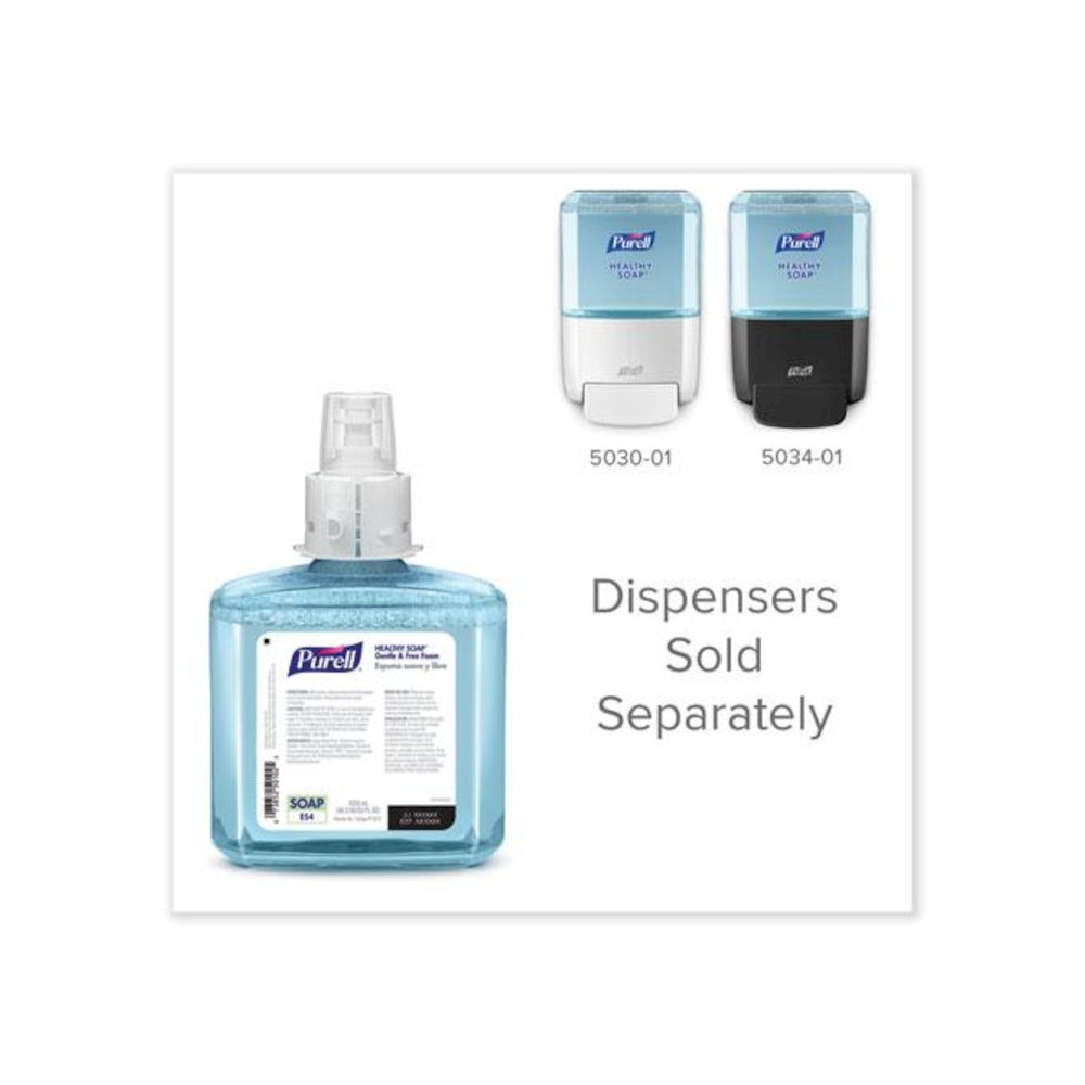 HEALTHY SOAP Gentle and Free Foam Refill, For ES4 Dispensers, Fragrance-Free, 1,200 mL, 2/Carton. Picture 7
