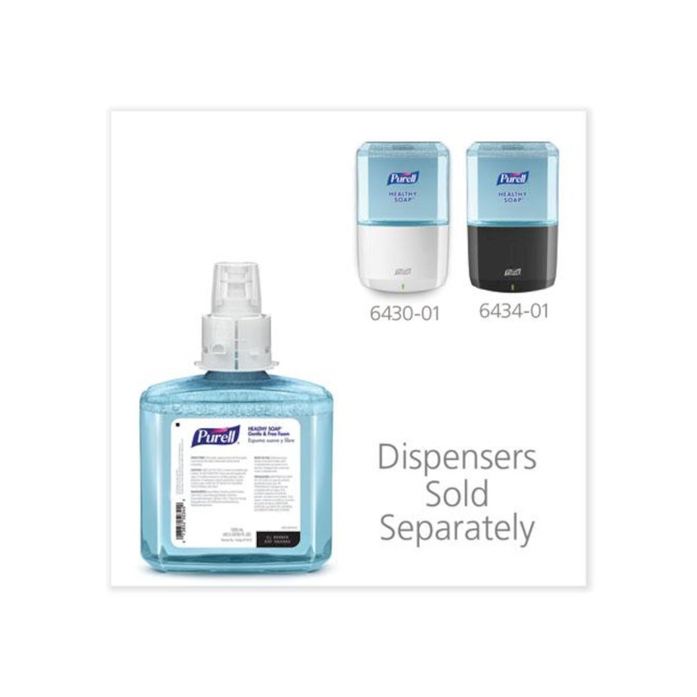 HEALTHY SOAP Gentle and Free Foam Refill, For ES6 Dispensers, Fragrance-Free, 1,200 mL, 2/Carton. Picture 7