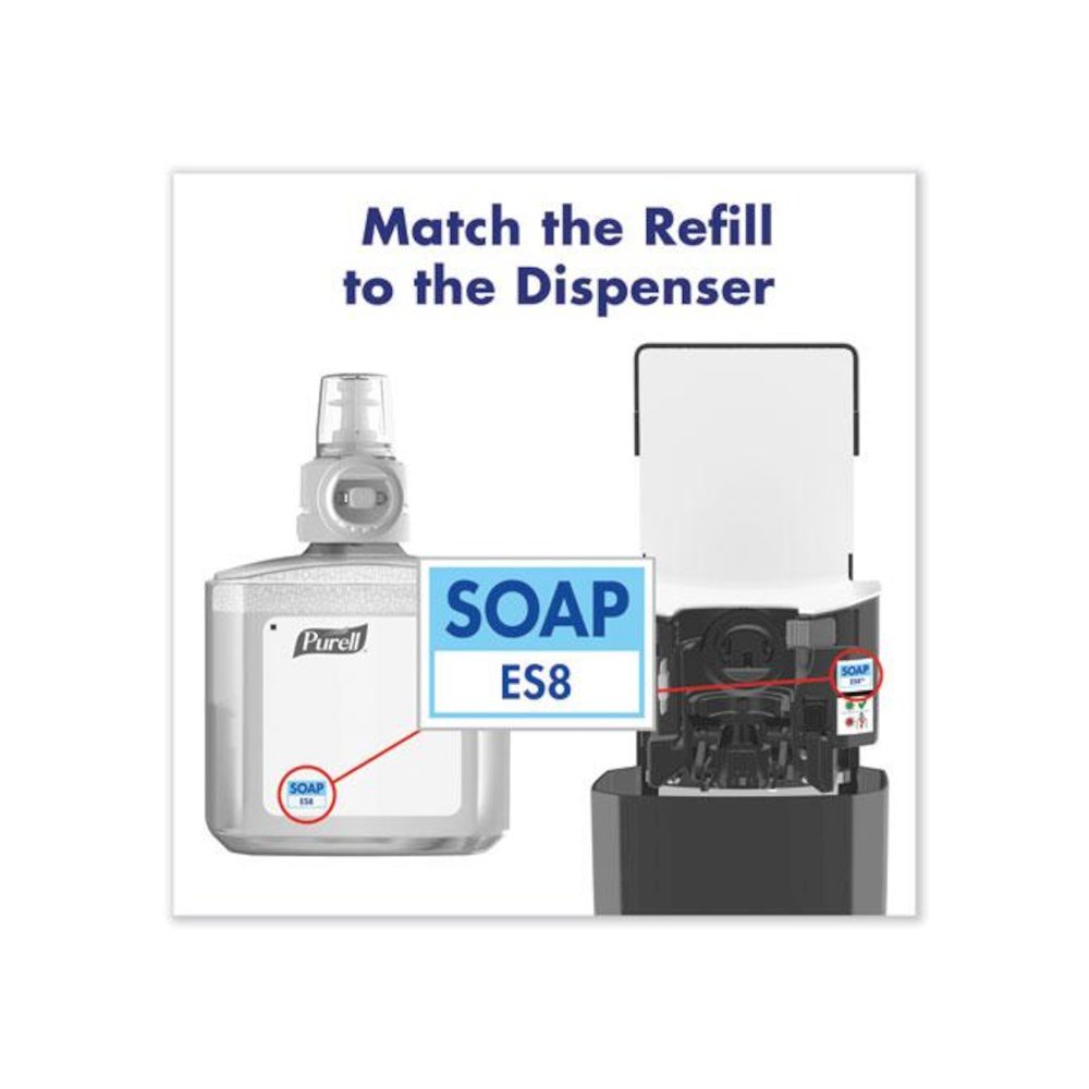 CLEAN RELEASE Technology (CRT) HEALTHY SOAP High Performance Foam Refill, For ES8 Dispensers, Fragrance-Free, 1,200 mL, 2/CT. Picture 8