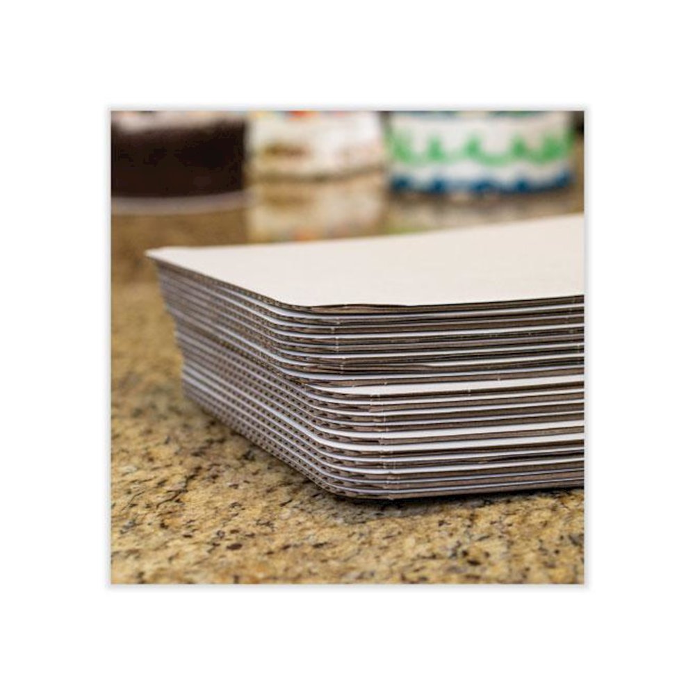 Bakery Bright White Cake Pad, Double Wall Pad, 19 x 14 x 0.31, White, Paper, 50/Carton. Picture 3