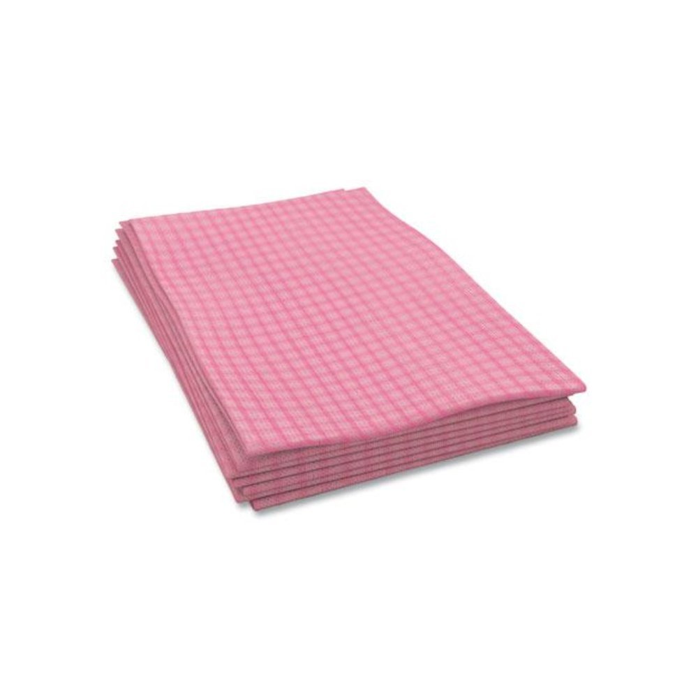 Tuff-Job Foodservice Towels, 12 x 24, Pink/White, 200/Carton. Picture 3