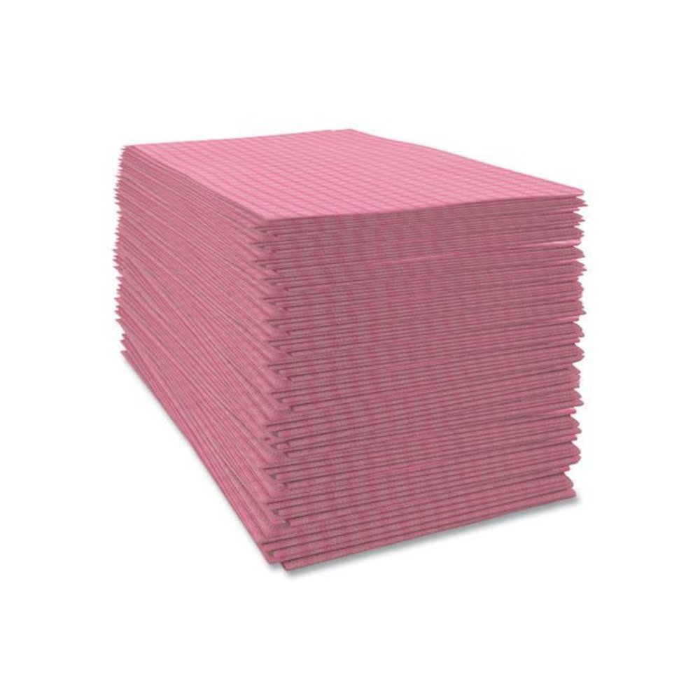 Tuff-Job Foodservice Towels, 12 x 24, Pink/White, 200/Carton. Picture 4