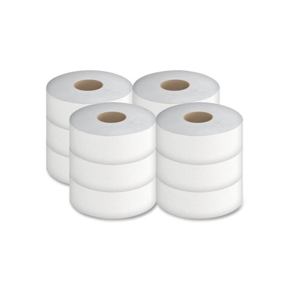 JRT Jumbo Bath Tissue, Septic Safe, 2-Ply, 3.5" x 750 ft, White, 12 Rolls/Carton. Picture 2