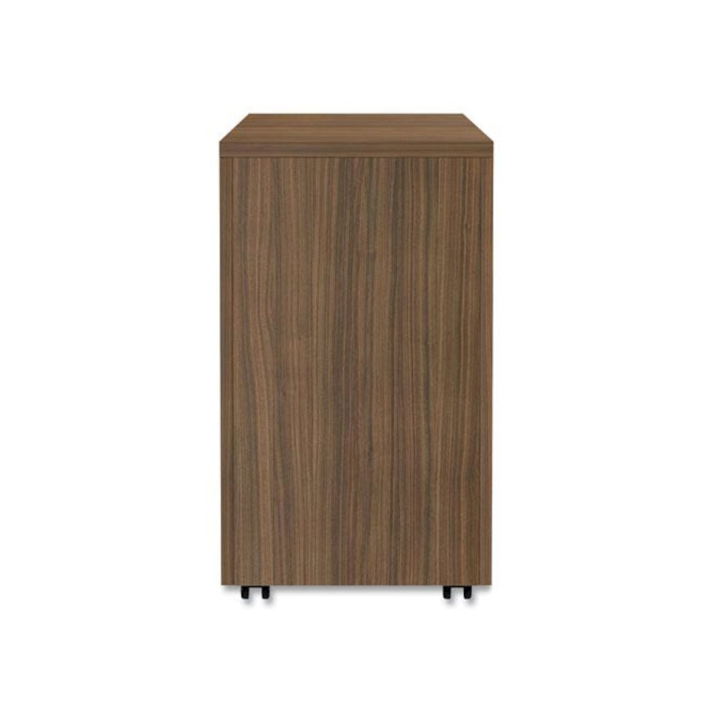 Alera Valencia Series Mobile Pedestal File, Left/Right, 3-Drawer: Box/Box/File, Legal/Letter, Walnut, 15.88 x 20.5 x 28.38. Picture 8