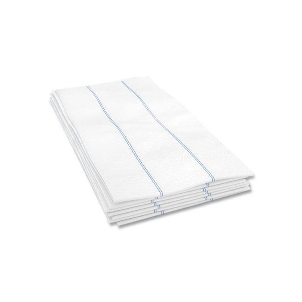 Tuff-Job Foodservice Towels, 1/4 Fold, 13 x 24, White/Blue, 72/Carton. Picture 2
