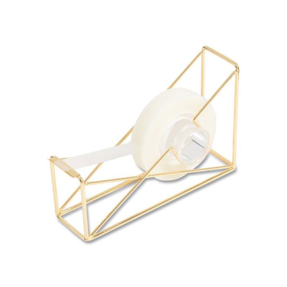 Vena Tape Dispenser, 1" Core, Metal, Gold. Picture 3
