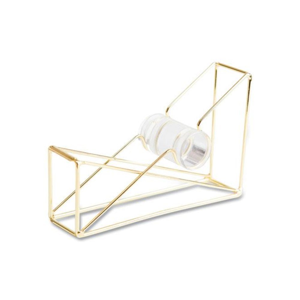 Vena Tape Dispenser, 1" Core, Metal, Gold. Picture 1