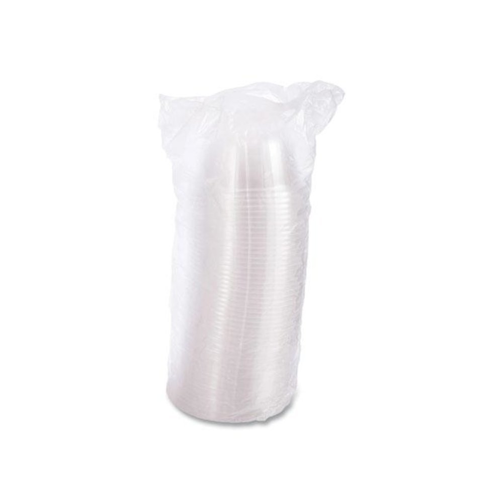 Dome-Top Sundae/Cold Cup Lids, High Dome, Fits 5 oz to 32 oz Cold Cups, Plastic, Clear, 50/Pack, 20 Packs/Carton. Picture 3