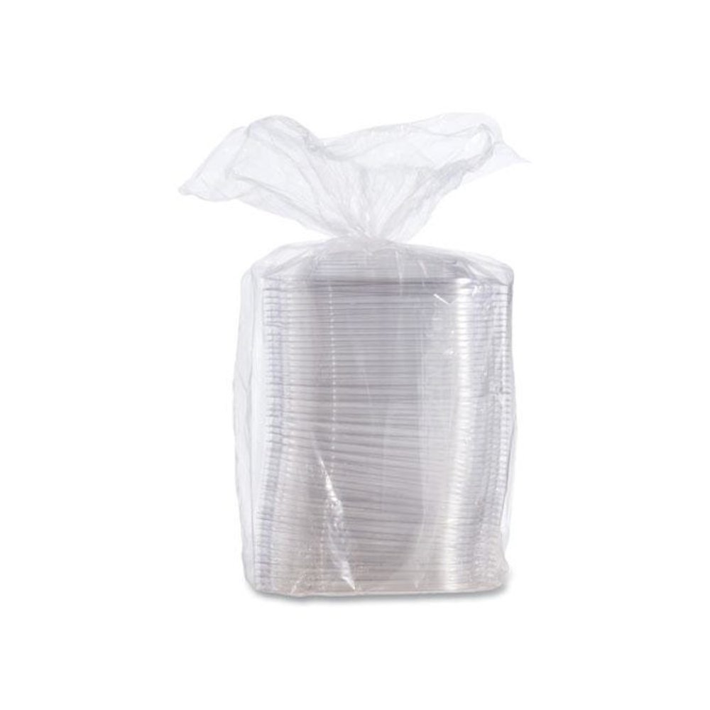 PresentaBowls Pro Clear Square Lids for 24 oz to 32 oz Bowls, 8.5 x 8.5 x 0.5, Clear, Plastic, 63/Bag, 4 Bags/Carton. Picture 2