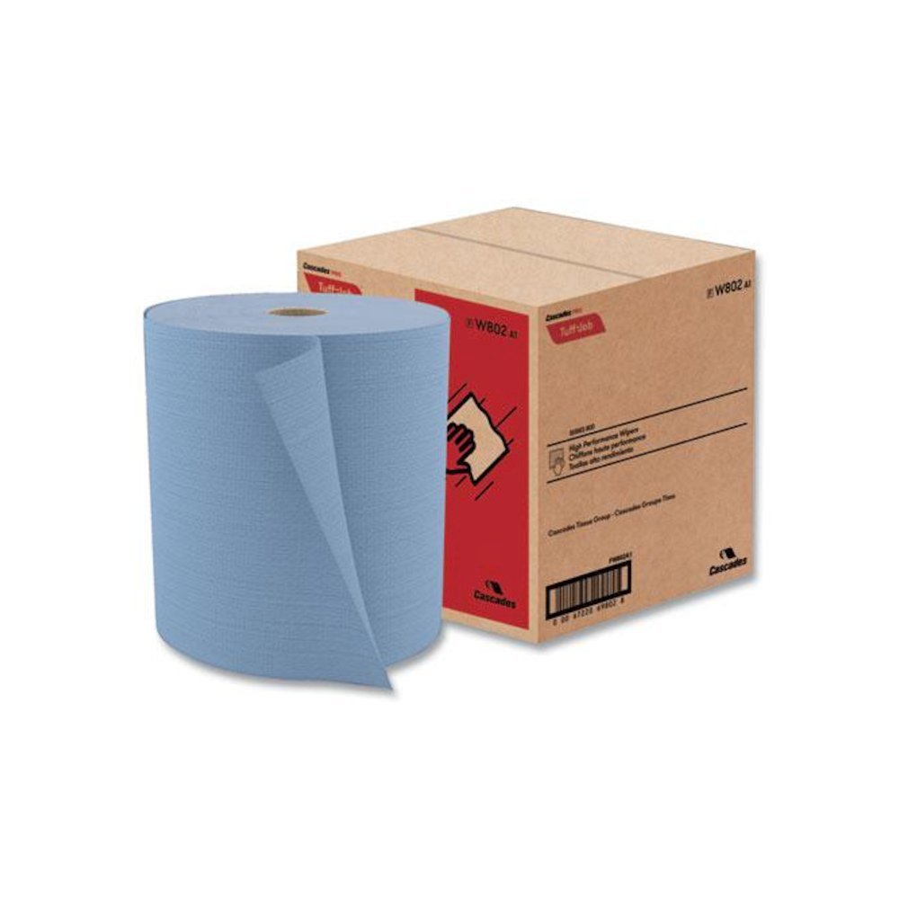 Tuff-Job Spunlace Towels, Jumbo Roll, 12 x 13, Blue, 475/Roll. Picture 3