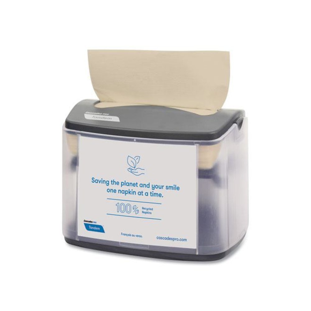 Tandem Tabletop Napkin Dispenser, 6.1 x 8.16 x 6.3, Gray, 4/Carton. Picture 4