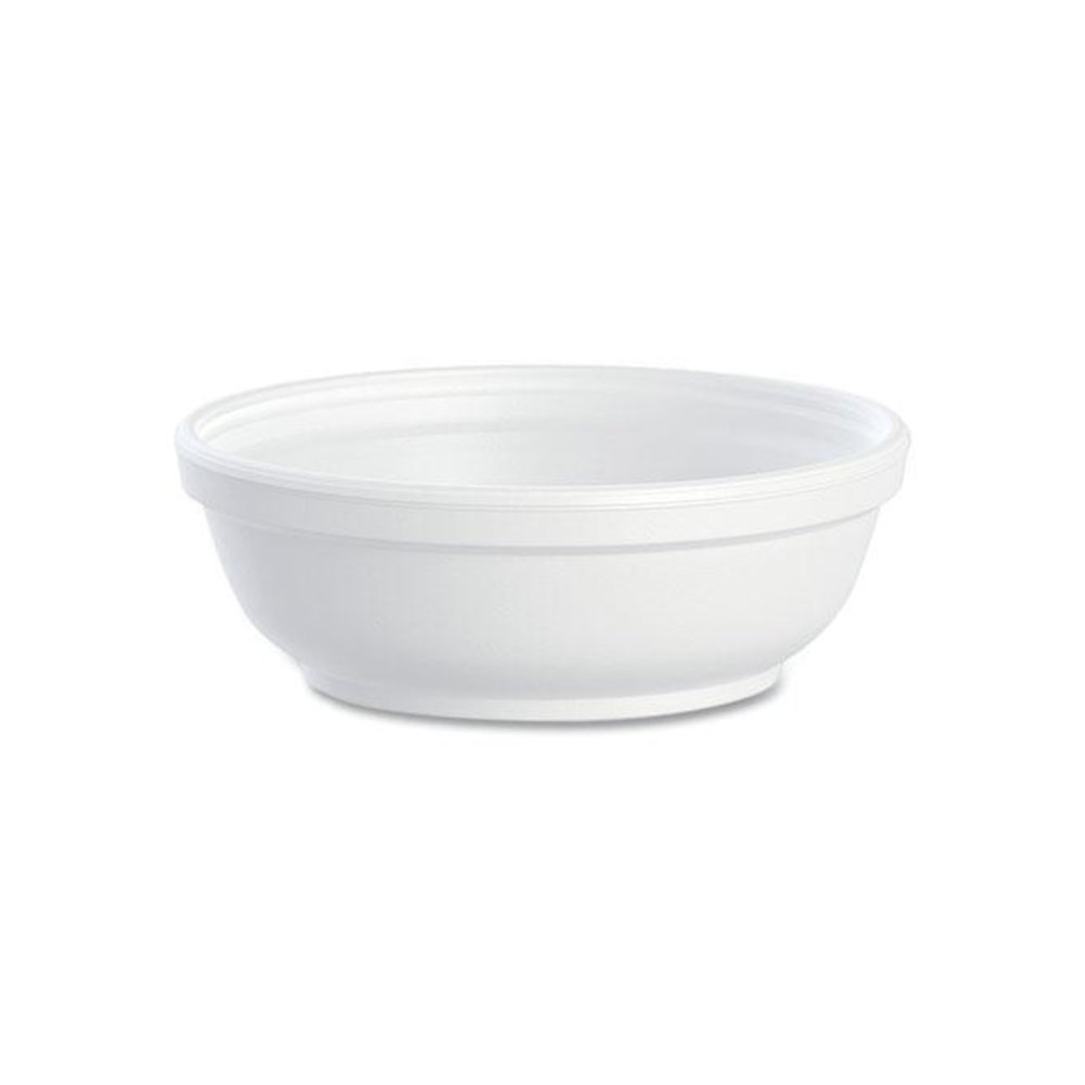 Insulated Foam Bowls, 6 oz, White, 50/Pack, 20 Packs/Carton. Picture 1
