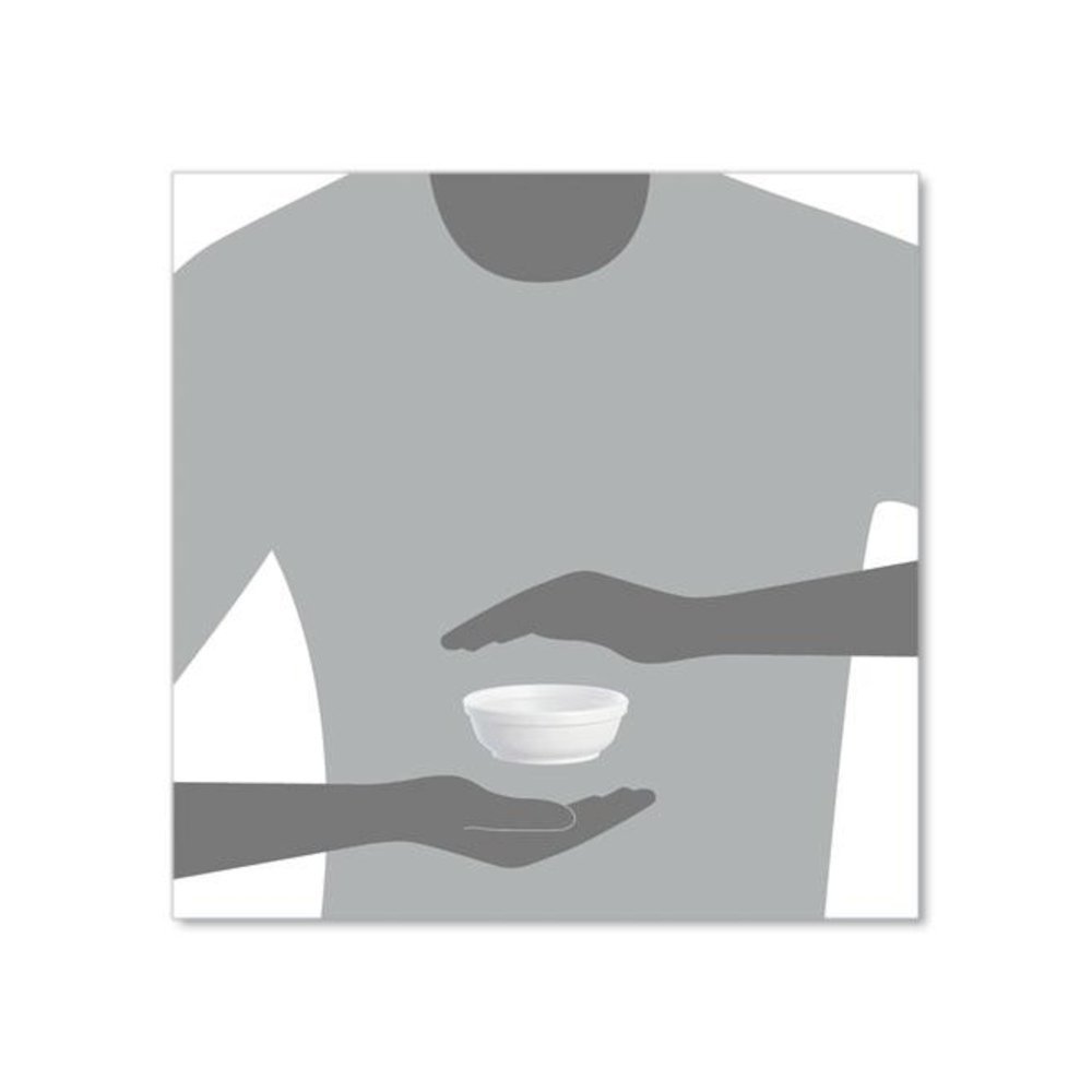 Insulated Foam Bowls, 6 oz, White, 50/Pack, 20 Packs/Carton. Picture 6