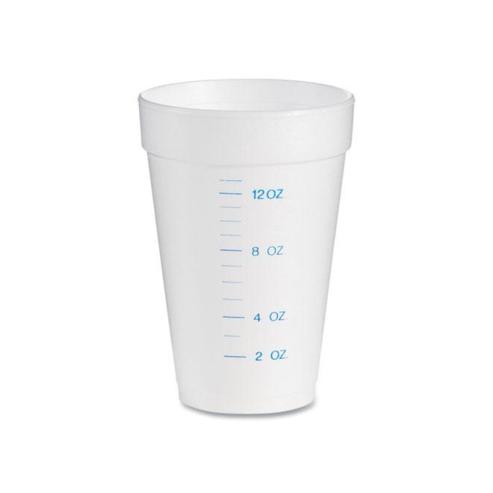 Graduated Foam Medical Cups, 16 oz, White, 25/Pack, 40 Packs/Carton. Picture 1