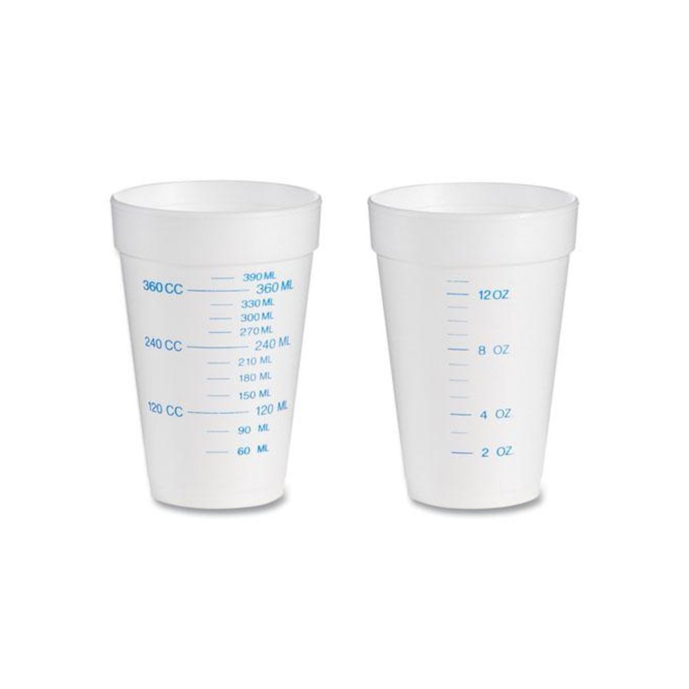 Graduated Foam Medical Cups, 16 oz, White, 25/Pack, 40 Packs/Carton. Picture 10