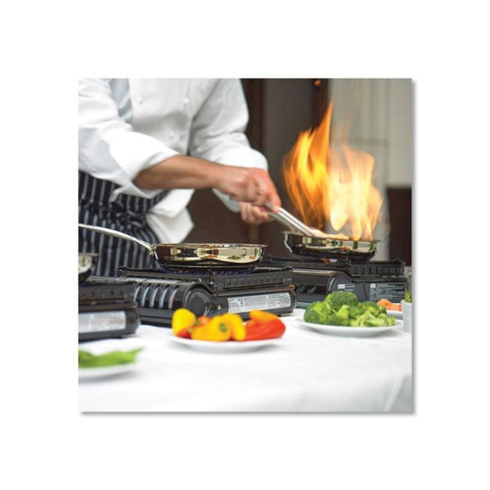 Butane Stoves, 15,000 BTU, Piezoelectric Ignition, 13 x 11 x 3.75. Picture 3