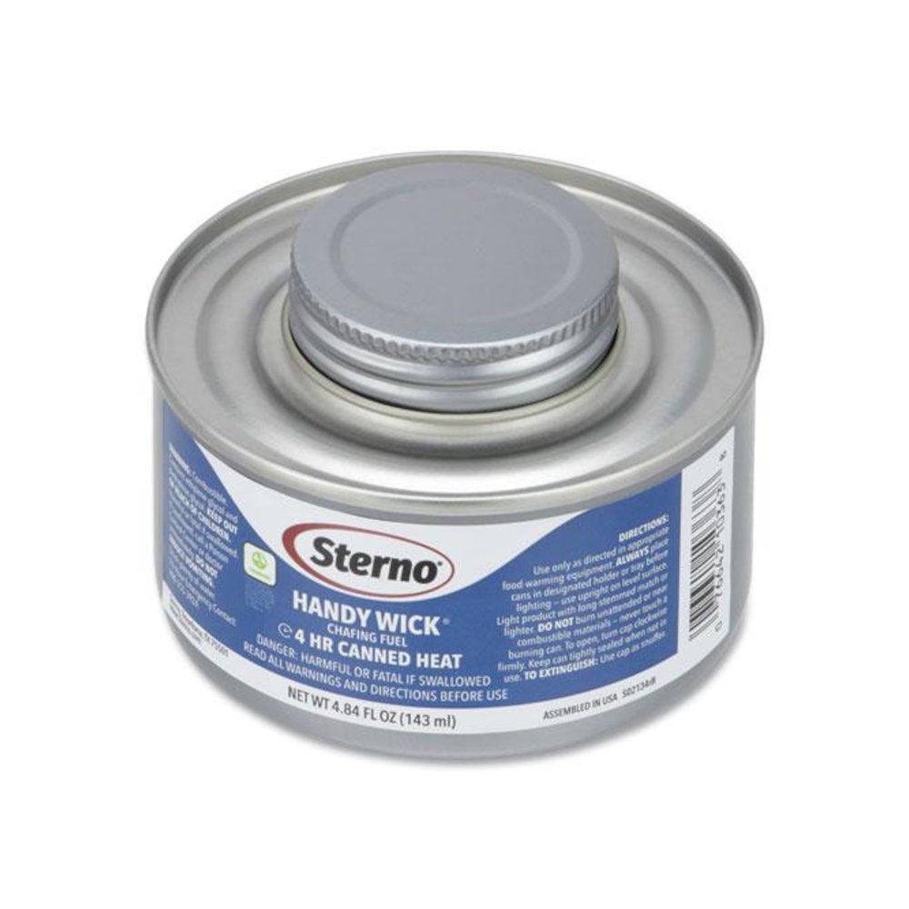 Handy Wick Chafing Fuel, Diethylene Glycol, 4 Hour Burn, 4.84 oz Can, 24/Carton. Picture 1