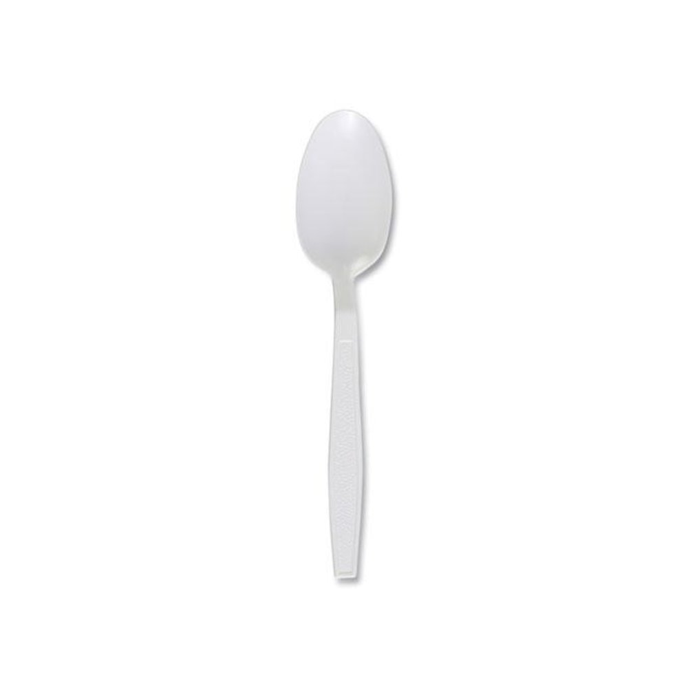 Heavyweight Polypropylene Cutlery, Spoon, Plastic, White, 1,000/Carton. Picture 1