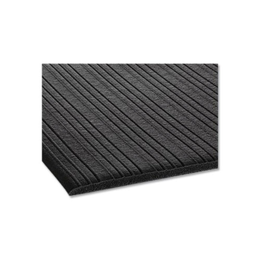 Ribbed Vinyl Anti-Fatigue Mat, Rectangular, Black Ribbed Surface, 36" x 12 ft. Picture 3
