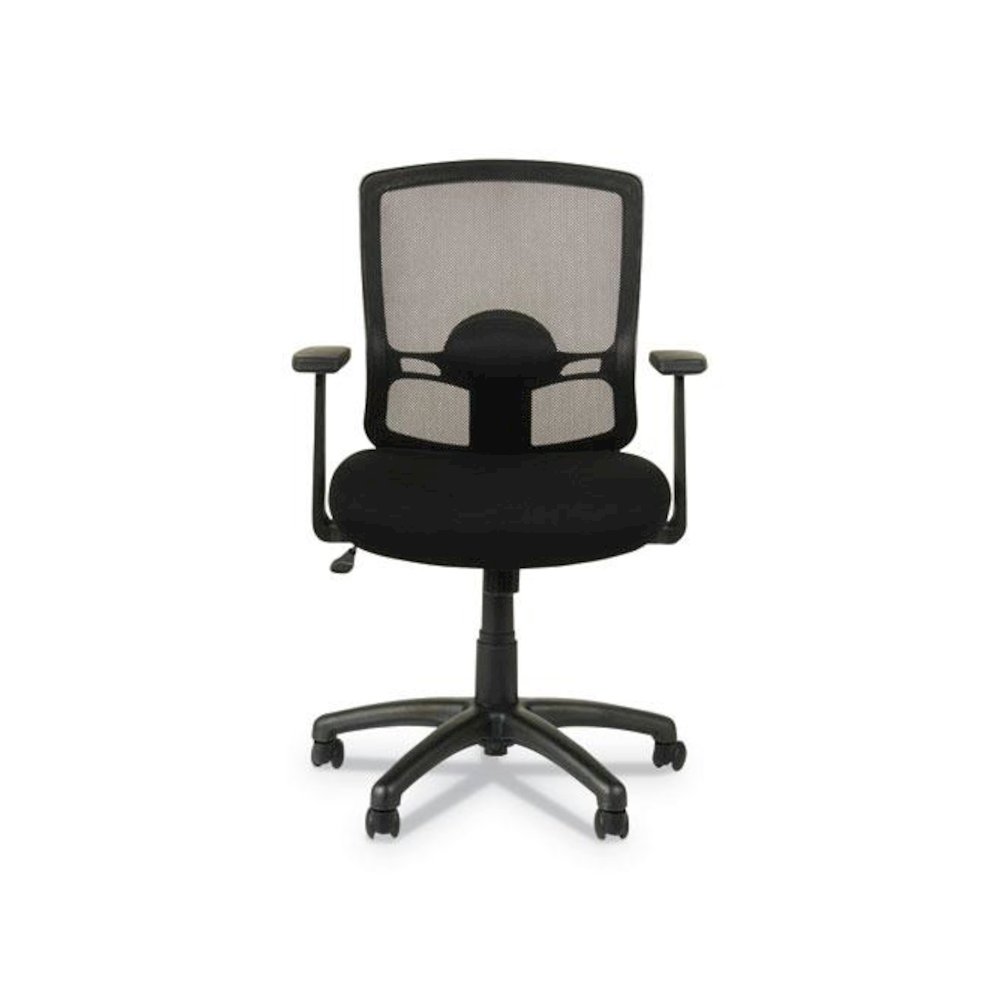 Alera Etros Series Mesh Mid-Back Chair, Supports Up to 275 lb, 18.03" to 21.96" Seat Height, Black. Picture 1